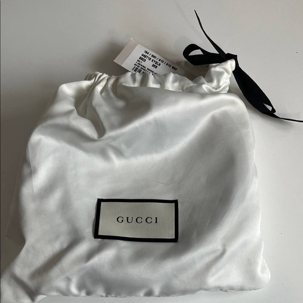 Brand New! Gucci Unisex GG Leather/Canvas Belt - Picture 9 of 9
